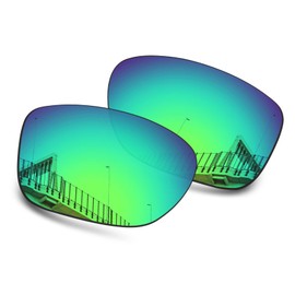 Well-aimed Replacement Lenses Compatible with Oakley Holston OO9334 Sunglasses - Green Iridium Polarized
