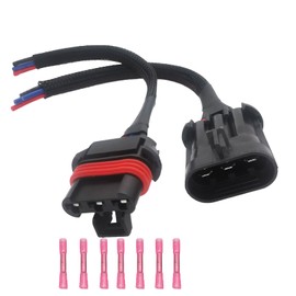Micarun Set 3 Wires ATV Stator Connector Wiring Harness Pigtail Plug Kit Fit for Polaris RZR Ranger UTV ATV