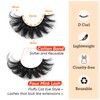 Focipeysa False Lashes Fluffy Mink Eyelashes 18mm Lashes Pack 8D