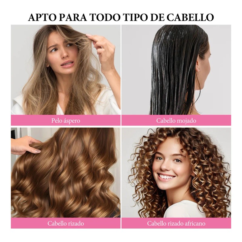 Kit 46pz Peine De Masaje De Cepillo Adecuado Cabello Rizad