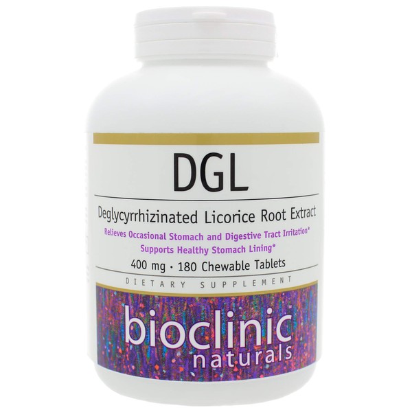 DGL 180 Tablets - 3 Pack - Bioclinic Naturals