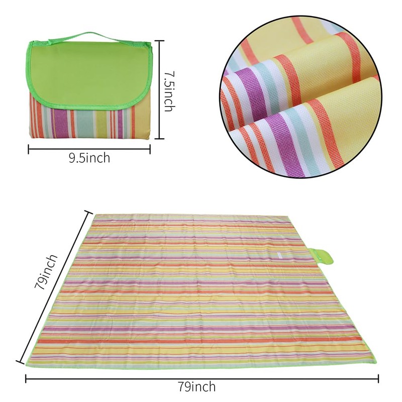 DBOO Large Waterproof Picnic Blanket 200 x 200 m Picnic