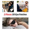 2 Pieces 3D Eye Masks, Adult Adjustable Medical Eye Masks,