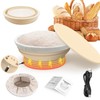 Heating Sourdough Bread Proofing Basket - 9 Inch Foldable Silicone