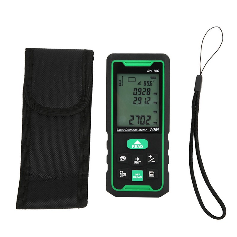 SW-70G 70m Handheld LCD Digital Green Beam Laser Distance Meter
