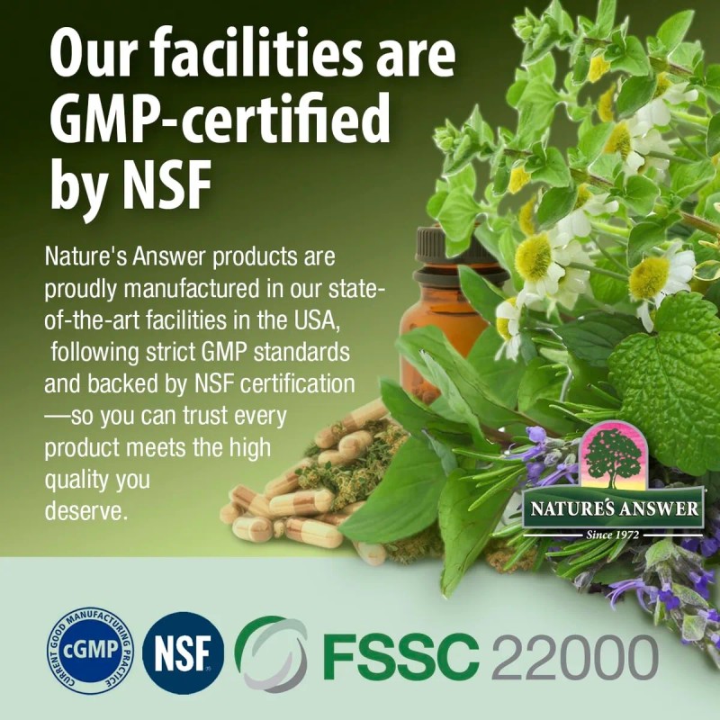 Nature's Answer Semilla De Uva 60 Cápsulas Vegetarianas Sfn Sin