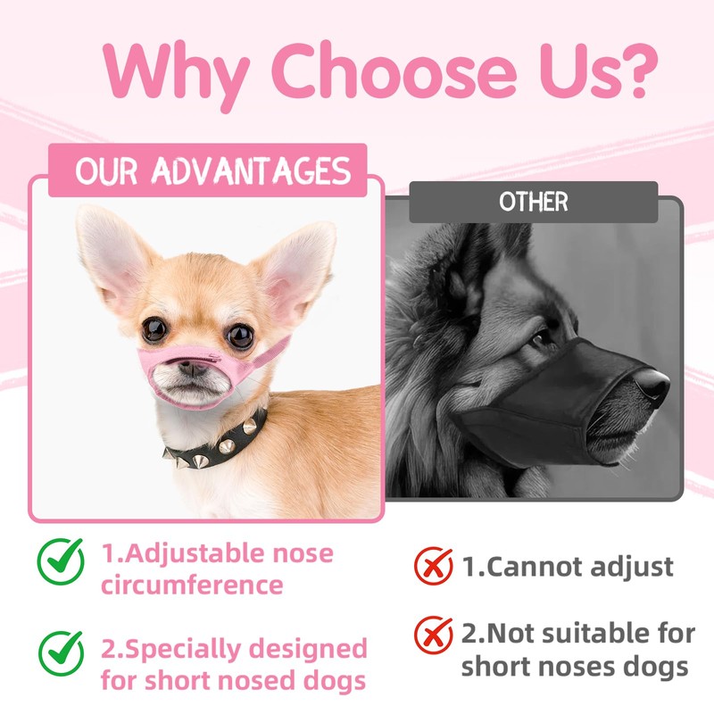 Dog Muzzle, Small Soft No Barking Dog Muzzle for Puppy