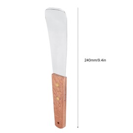 Haosie Ice Cream Spade, Stainless Steel Ice Cream Scoop with Wooden Handle, Flat Dessert Shovel Butter Cutter