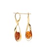 Artisana Jewellery Amber Earrings Elegant Earrings 925/000 Sterling Silver Gold-Plated