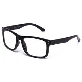 Newbee Fashion - Sporty Fashion Clear Lens Glasses Keyhole Large Squared Style Fashion Clear Frames