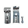 4 Pcs T Clamps Pipe Connector, End Rail T Clamp,Metal