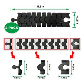 Bunu1492 Wooden Train Track Accessories,4 Pack Deformed Track Compatible with All Major Brands Wooden Train Track,Christmas Birthday Gift for Boys Girls,Train Toys Expansion Pack for Kids Ages 3+