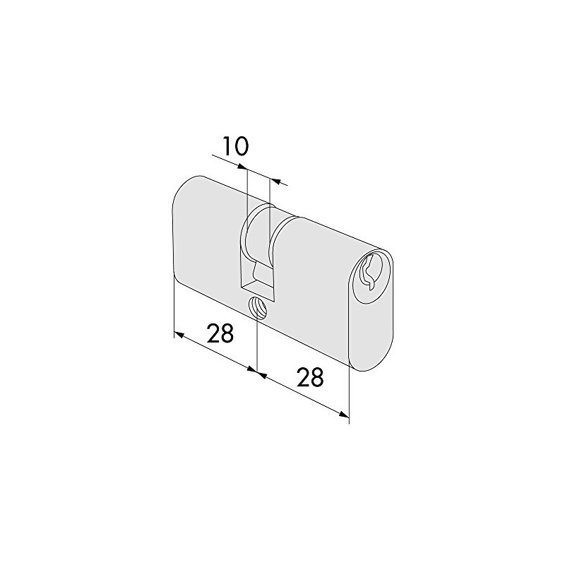 CISA Oval Brass Cylinders 08210/02 55 – 22 x 22