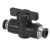 PATIKIL 1/4" Pneumatic Ball Valve, 1 Pcs Push to Connect