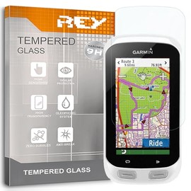 REY Bildschirmschutz aus gehärtetem Glas für Garmin Edge 1000, Schutzfolie, Displayschutzfolie 9H+ Härte, Anti-Kratzen-Öl-Bläschen