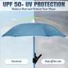 ROCKFEELTEE Phone Umbrella – Umbrella for Phone, Clip-On Sun Shade