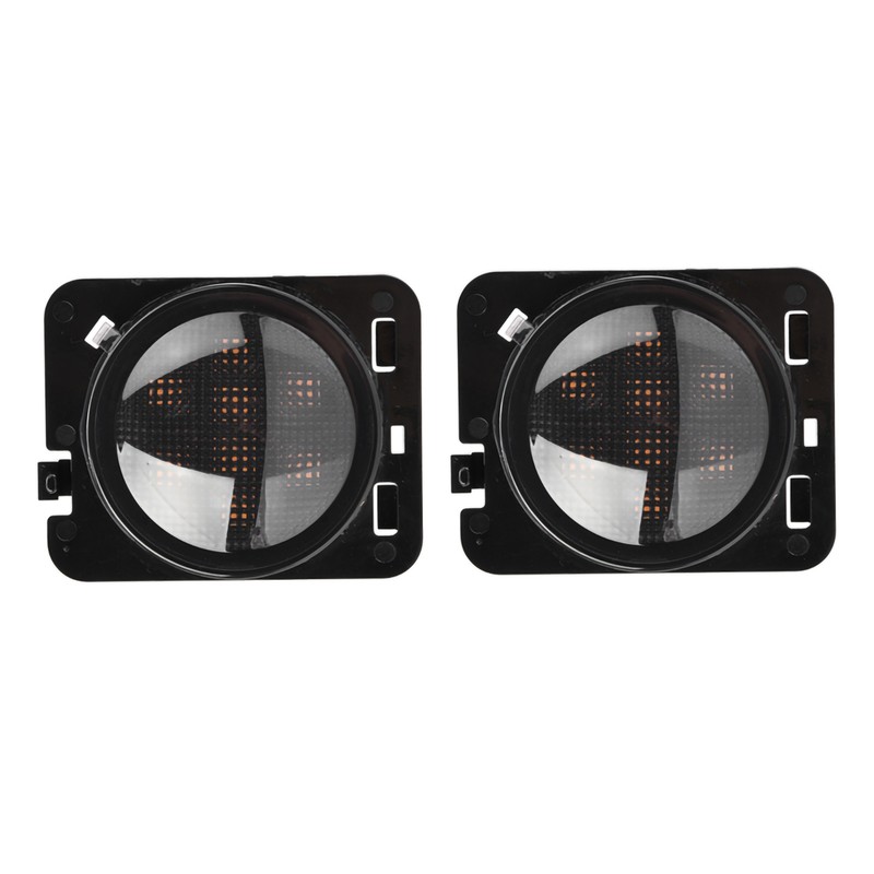 Pair of LED Fender Turn Signal Side Marker Light Fit