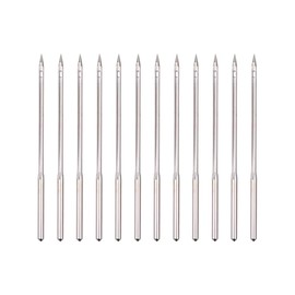 UUYYEO 12 Pcs Canvas Leather Sewing Awl Needles Refills Shoe Repair Needles Sewing Awl Replacement Needles Leather Lacing Stitching Needles