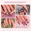 6 Sheets 5D Flower Nail Stickers for Nail Art, 3D