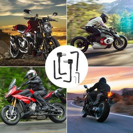 KIMISS Universal CNC Motorbike Handgrip Guard Brake Levers Protect Guard Motorcycle Protector Handlebar 22MM(Black)//brake guard motorbike lever cbr duke