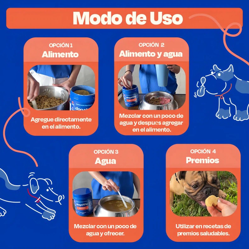 Dogelthy Skin and Coat Suplemento con Omega 3 Para Piel