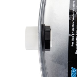 Camco 20860 30" ID x 2" Aluminum Water Heater Drain Pan with PVC Fitting