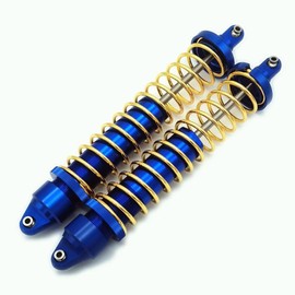 All Aluminum Front or Rear GTX Shocks Absorber Damper with Oil Filled and Harder Springs Blue for Traxxas 1/5 X Maxx 6S 8S 7761