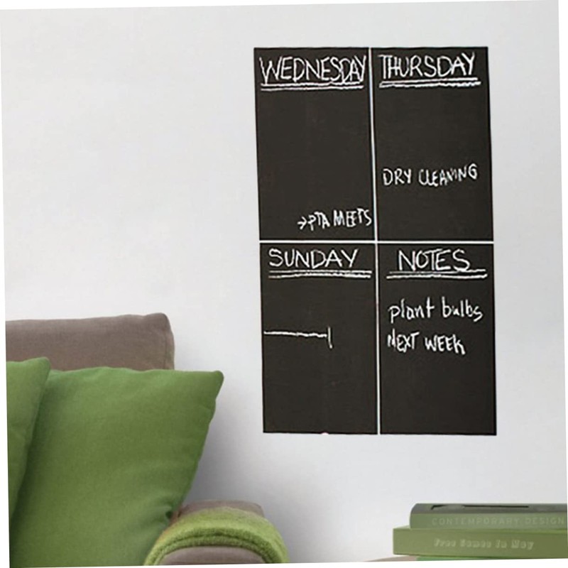 Operitacx Board Wall Sticker 4pcs Chalkboard Sticker Sheets 20x30cm A4