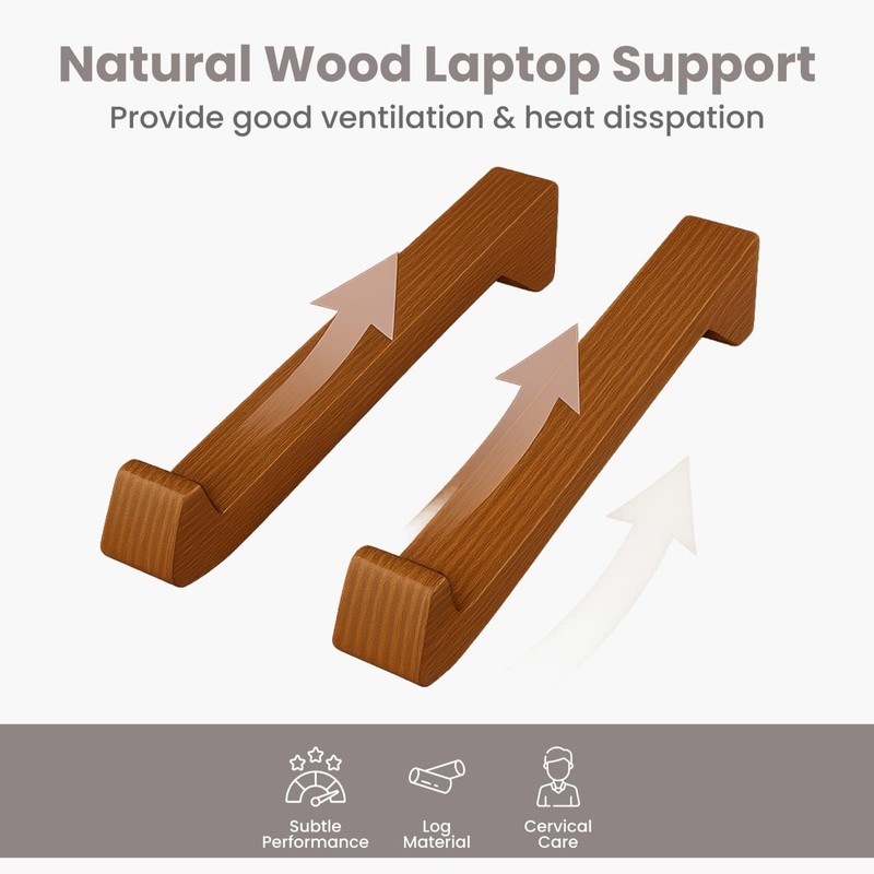 Fida Horeca Wooden Laptop Stand | Ergonomic Laptop Riser |