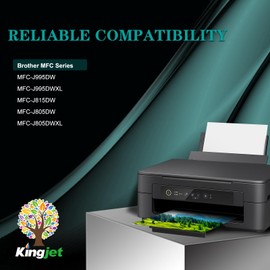 Kingjet LC3033XXL Ink Cartridge Replacement for Brother LC3033 LC3035 Work for Brother MFC-J995DW MFC-J995DWXL MFC-J805DW MFC-J805DWXL MFC-J815DW - LC3033 BK/C/M/Y Ink Cartridges