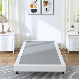 HOBINCHE Low Profile Box Spring Twin,3 Inch Box Spring for Twin Size Bed,Heavy Duty Bed Base,Metal Mattress Foundation,Easy Assembly/Noise Free/Non Slip