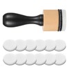 Guduling 13 Pcs Ink Blending Brushes,Flat Head Round Ink Blending