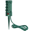 BESTTEN Outdoor Power Strip with Covers and Overload Protection Switch,