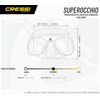 Cressi SUPEROCCHIO Mask SIL Black/Frame Black