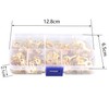 HALJIA 150PCS Assorted Brass Ring Cable Lugs Ring Eyes Copper