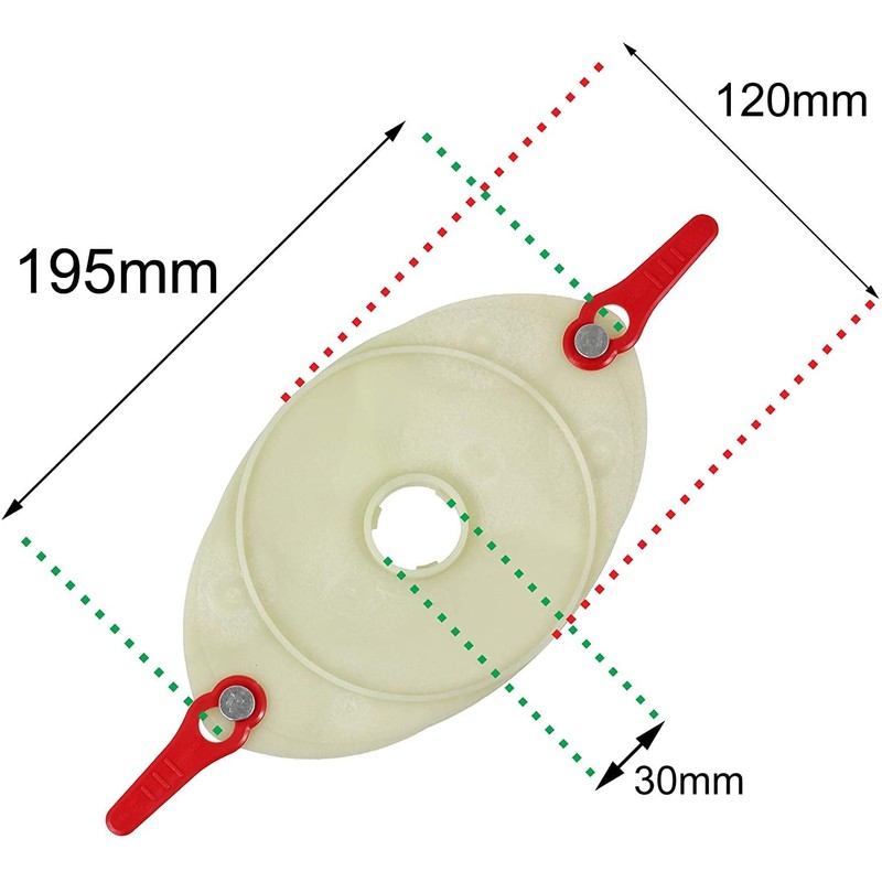 SPARES2GO Mounting Disc & Plastic Blades Compatible with Challenge MEH29