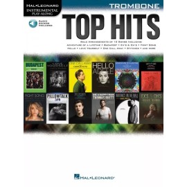 Top Hits Trombone Instrumental Play-Along Book and Audio NEW 000171109