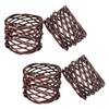ITOS365 Handmade Round Mesh Napkin Rings Holder for Dinning Table