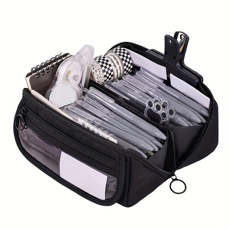 Large Capacity Pencil Case for Students – Multi-Compartment Stationery Organizer
