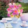 HO2NLE Fake Daisies Silk Flowers Wildflowers Artificial Spring Flower Bouquet