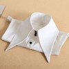 Nawwgy Women Vintage Wide Lapel False Fake Collar Button Detachable