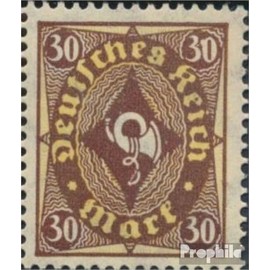 German Empire 208P IV, Fleck to the 0 (Field 82) unmounted mint/never hinged ** MNH 1922 Horn design (Stamps for collectors)
