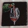 MOUYAT 30 Pack 4x4 Inch Black Slate Plates, Square Slate
