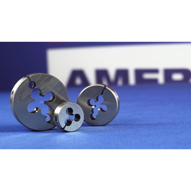 Drill America 1/2"-20 1"OD High Speed Steel Round Adjustable Die,