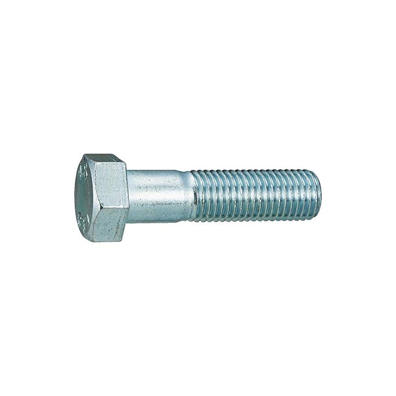 TRUSCO B22-1060H Hex Bolts, Unichrome Half Screws, Size: M10 x
