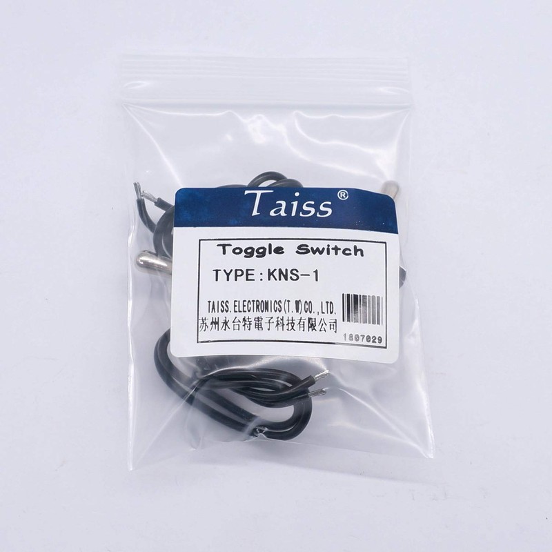 Taiss KNS-1 Locking Toggle Switch SPST 2 Position On/Off 6A