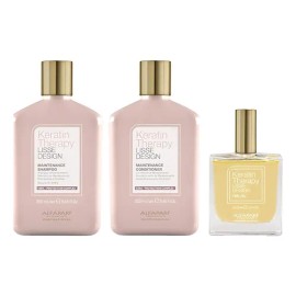 Alfaparf Lisse Design Kit 3 Shampoo, Acondicionador Y Aceite                                                                                          