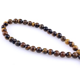 beirunde Muslim Islamic Prayer Beads 33 Tigers Eye Beads Tasbih with Tassel, Large, tiger eye stone beads, tiger eye stone