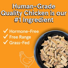 TRMC Real Meat Air Dried Dog Food w/Real USA Chicken - 2lb Bag of Grain-Free Real Meat Dog Food Sourced from Free-Range, Cage-Free Chicken - Digestible, All Natural, High Protein Chicken