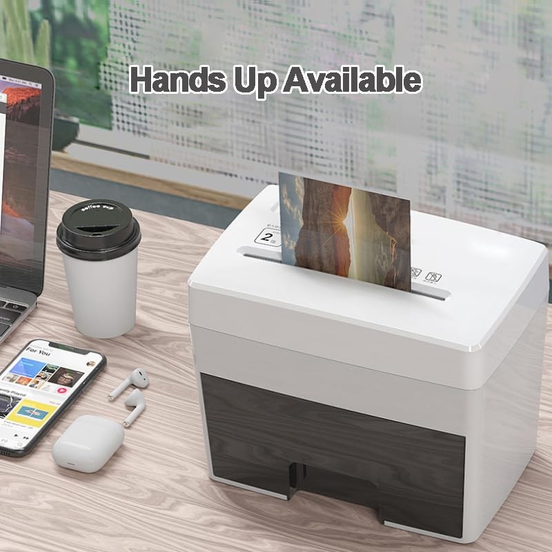 Micro Cut Paper Shredder for Home Office - Mini Electric